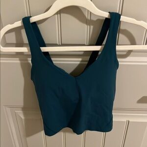 emerald green lululemon align tops size 2